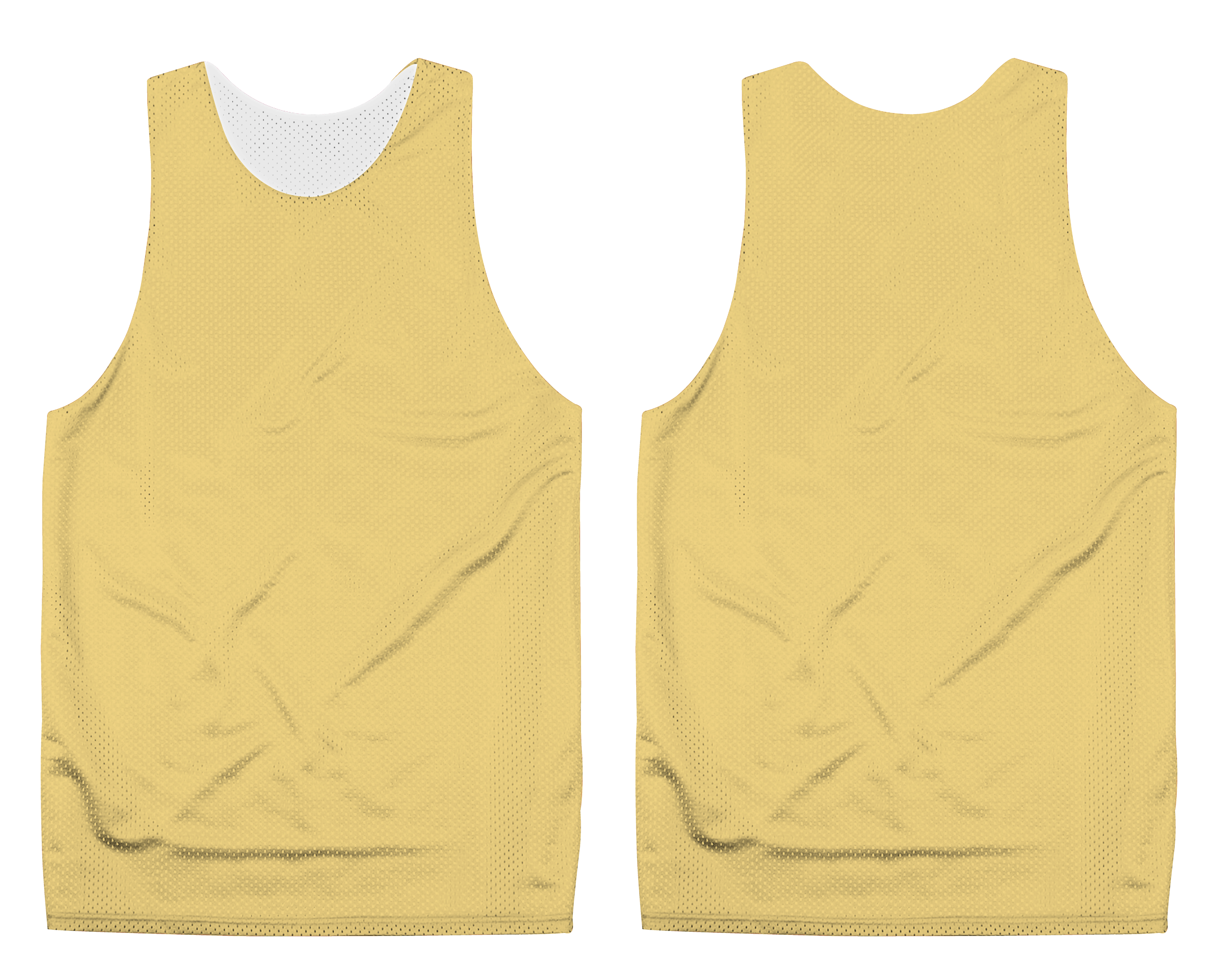 Custom pinnies adult youth unisex yellow - Pinnies