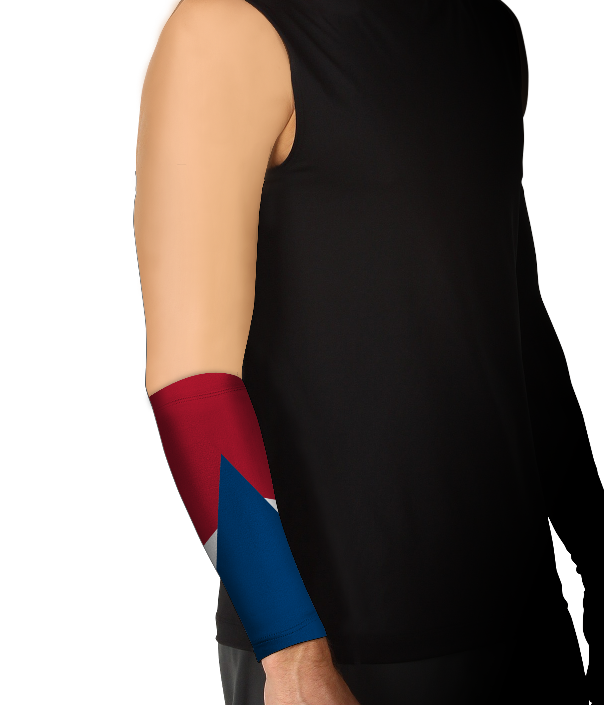 Custom tri-solid adult youth unisex forearm sleeve - Arm-sleeve