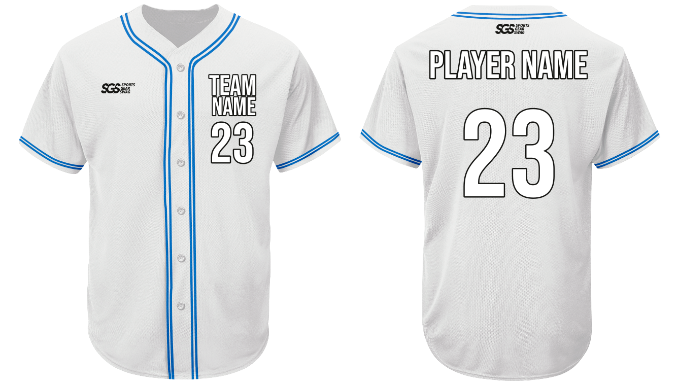 Custom columbia spirit ivory adult youth unisex full buttons baseball jersey - Jersey