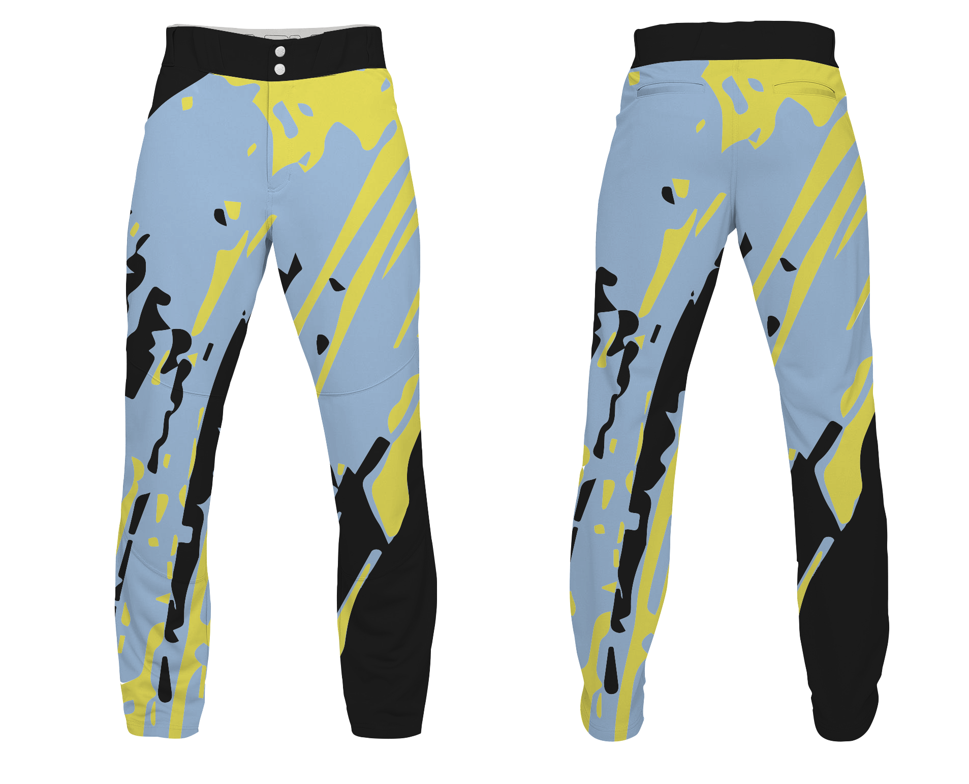 Custom paint spill abstract adult youth unisex softball pants - Softball-pants