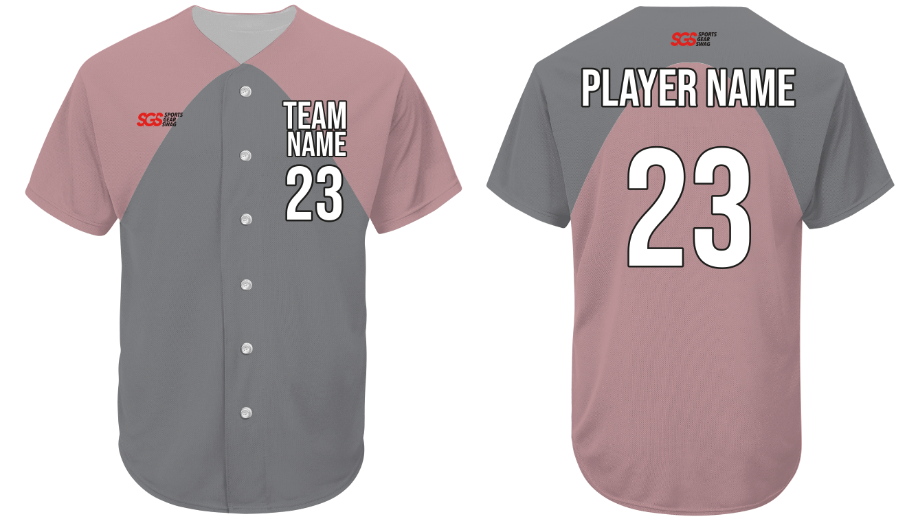 Custom u-shape solids adult youth unisex softball jersey - Jersey