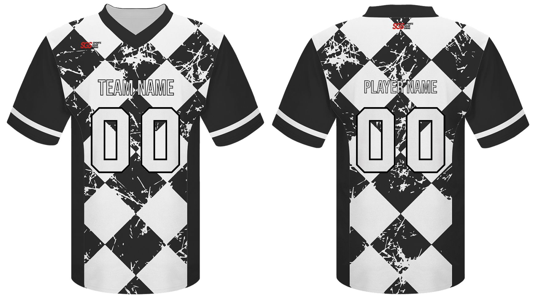 Custom square shapes adult youth unisex no belts football jersey - Jersey