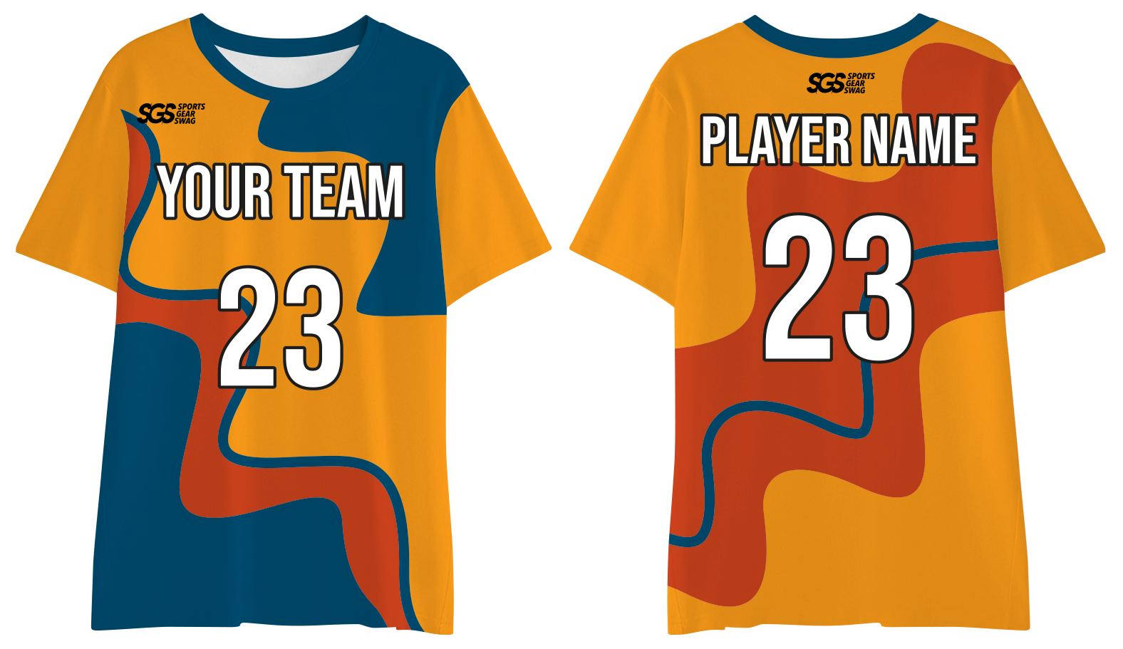Custom classic moisture-wicking swirl adult youth unisex shirt - Jersey
