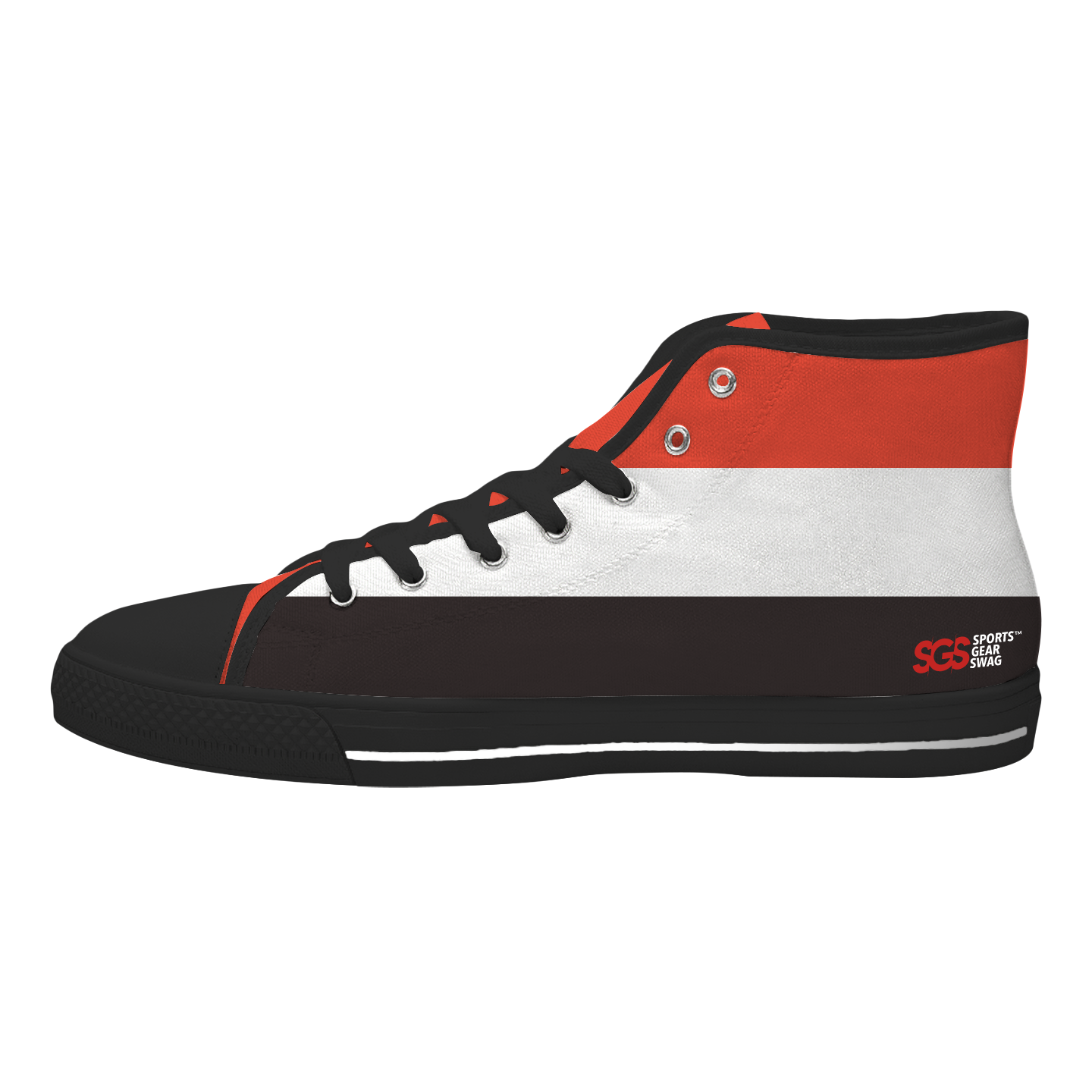 Custom high top canvas shoes black premium color - High-top-shoes