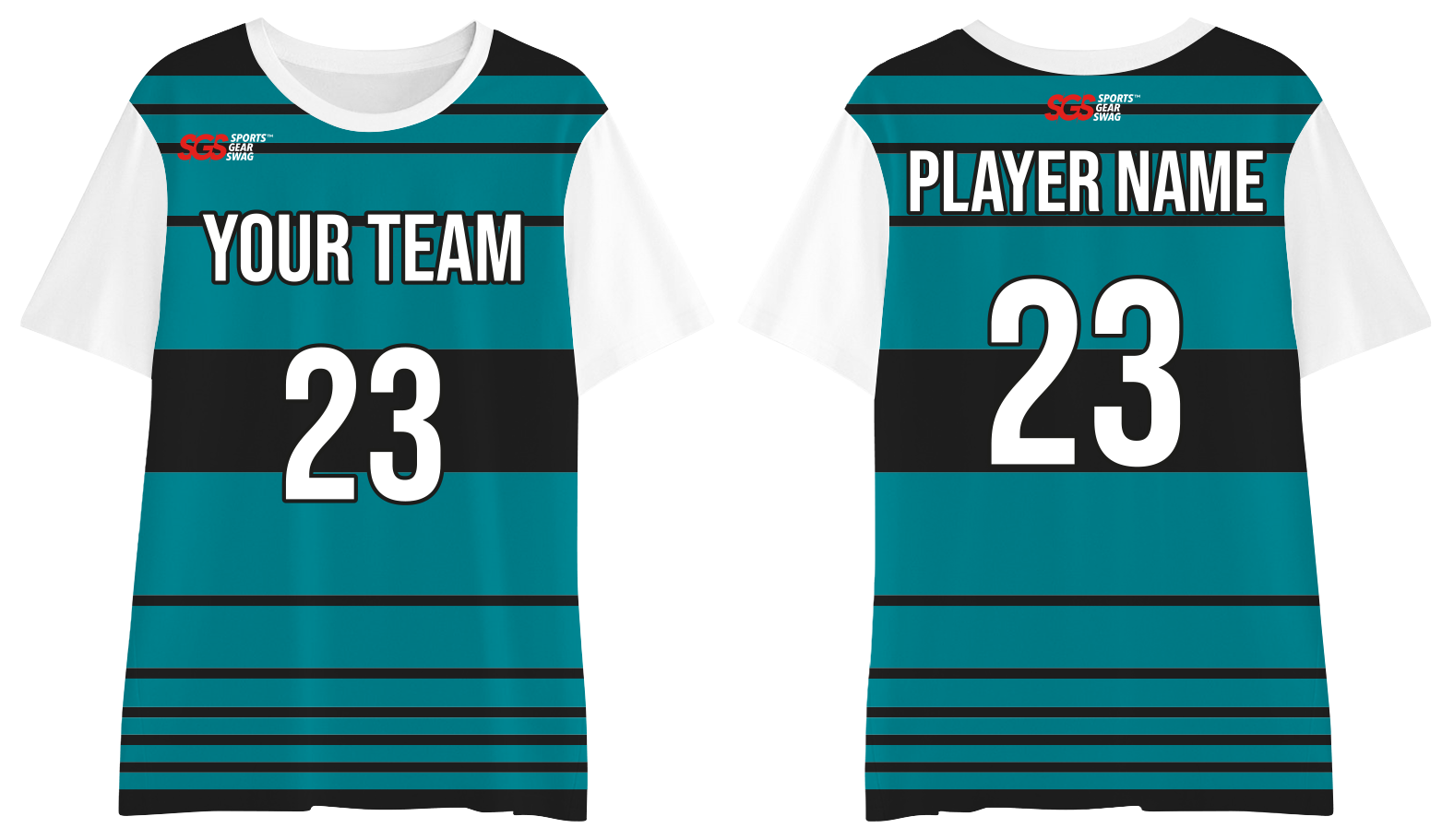 Custom moisture wicking horizontal adult youth unisex shirt - Jersey
