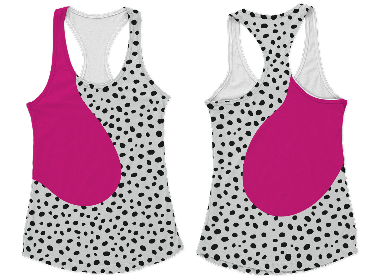 Custom new track racerback sleeveless shirts-style 6 - Shirt-sleeveless