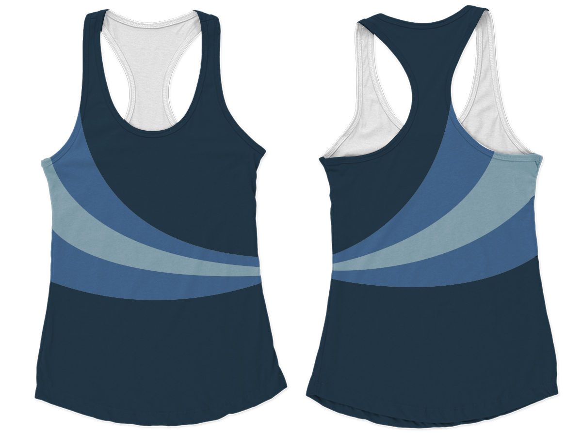 Custom new track racerback sleeveless shirts-style 1 - Shirt-sleeveless