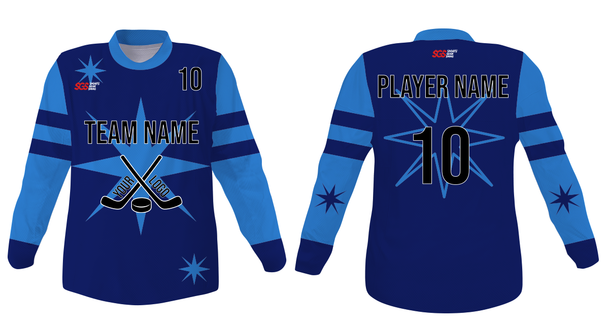 Custom classy star youth unisex hockey jersey - Jersey