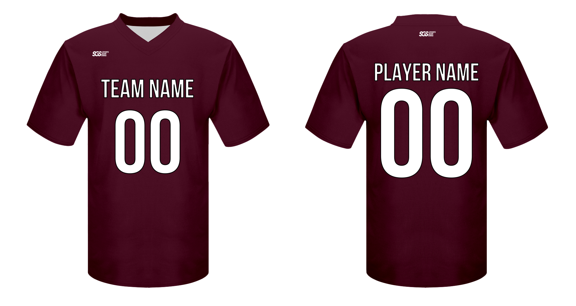 Custom football jersey adult youth unisex crimson - Jersey