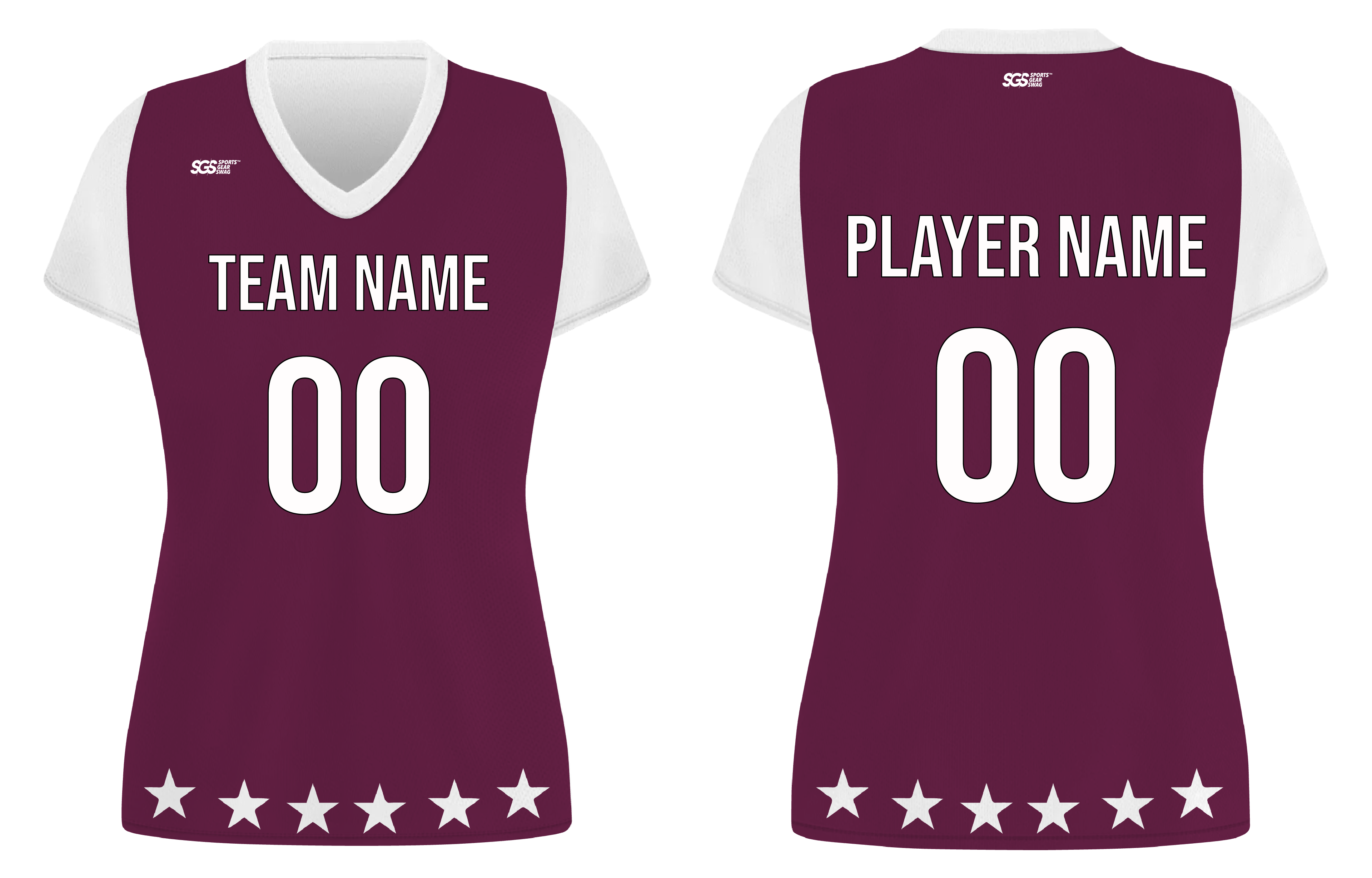 Custom six stars adult youth volleyball jersey - Jersey