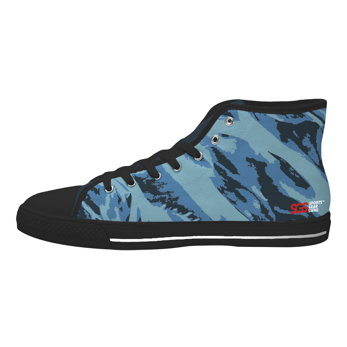 Custom high top canvas shoes black expressive fusion - High-top-shoes