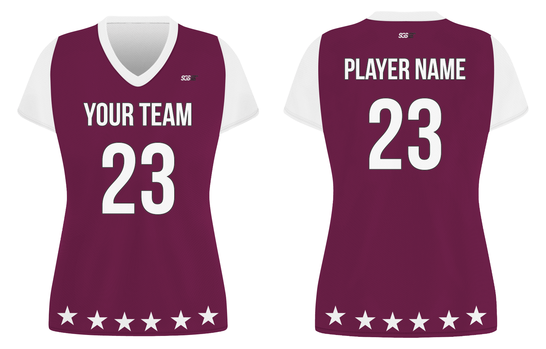 Custom six stars adult youth volleyball jersey - Jersey