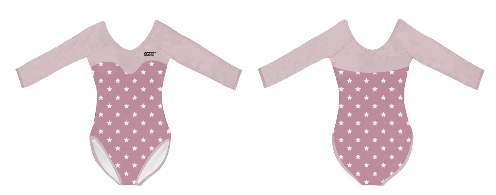 Custom youth long sleeve bathing suit stardust splash - Swimming-bathing-suits