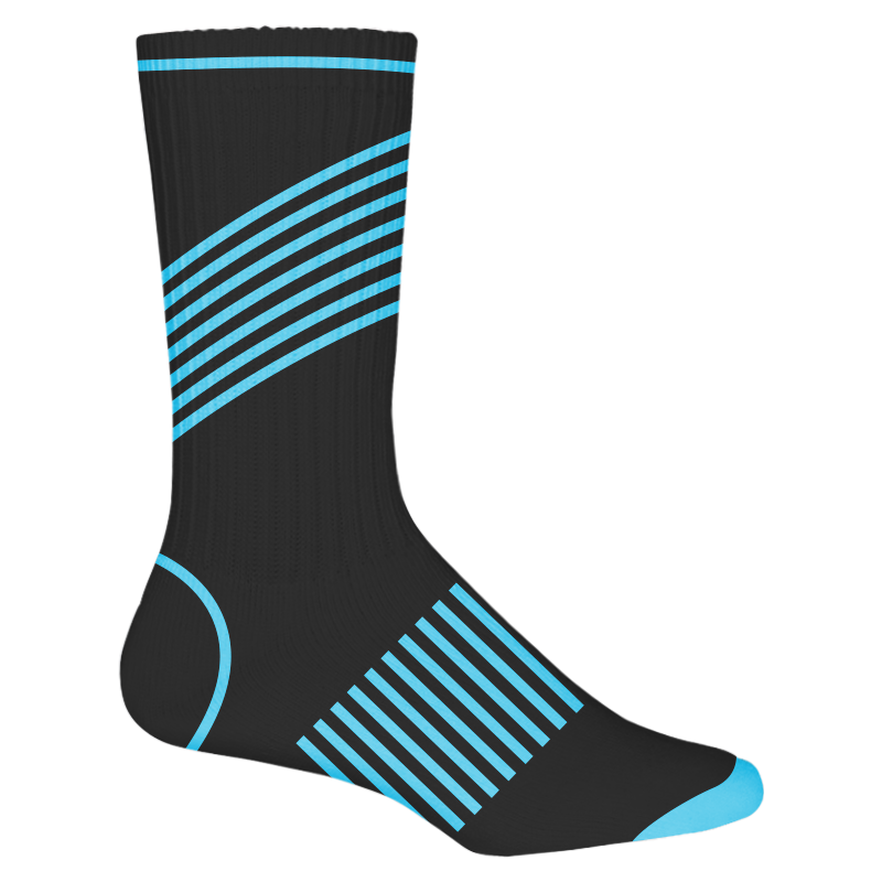 Custom split stripes adult youth unisex socks - Socks