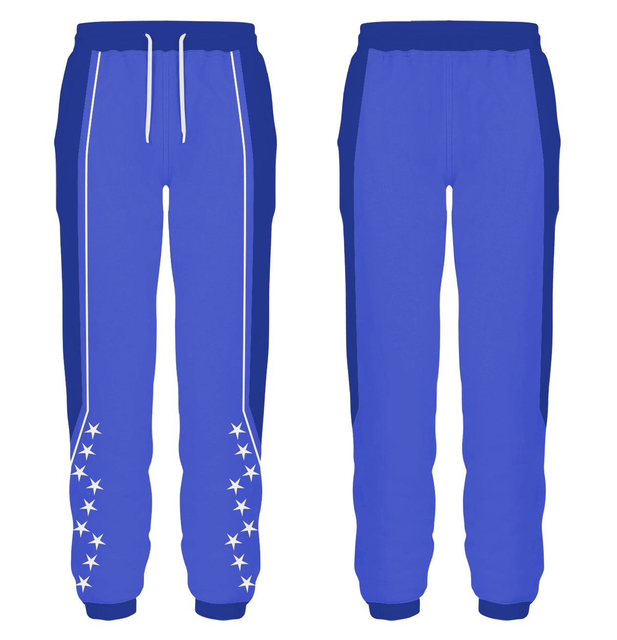 Custom bottom side stars adult youth unisex sweatpants - Cricket-pants