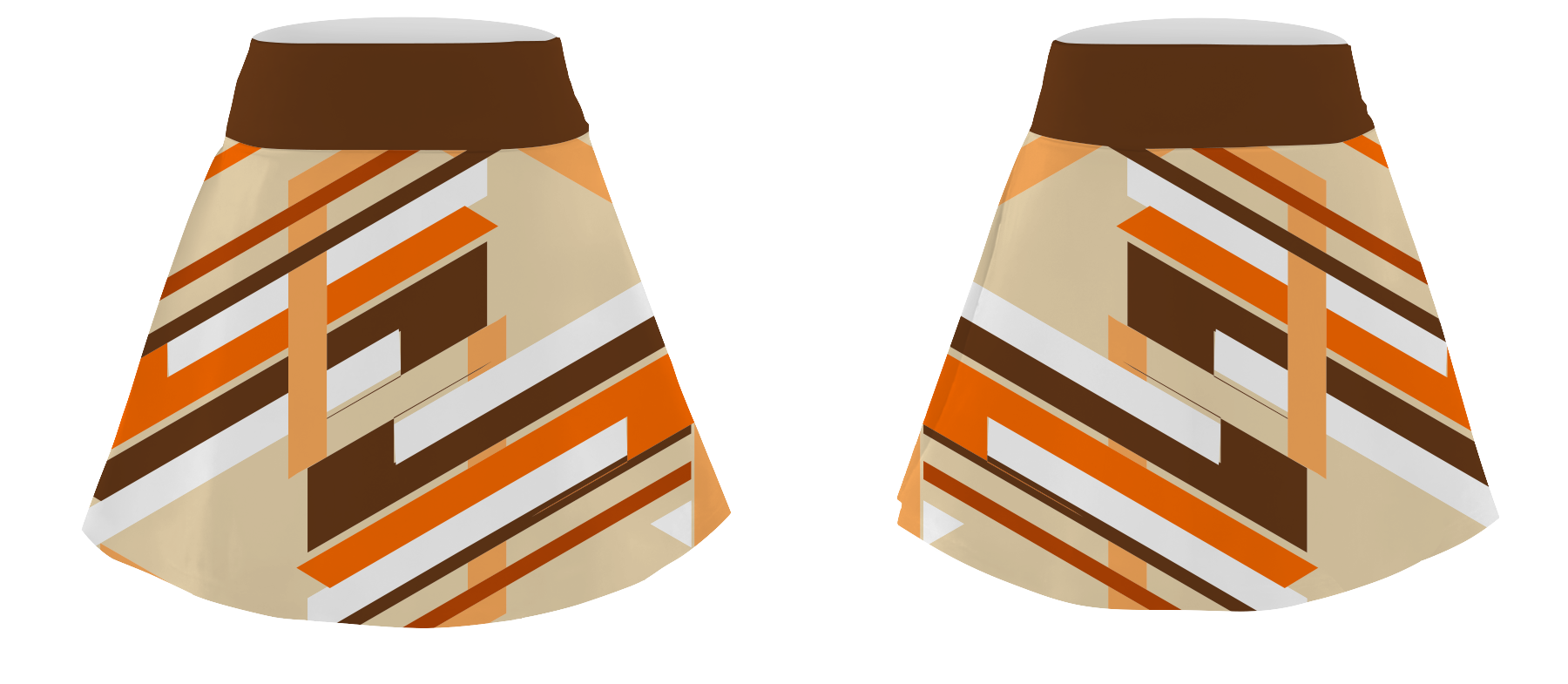 Custom standard skirt dance uniform abstract weave - Dance-skirts