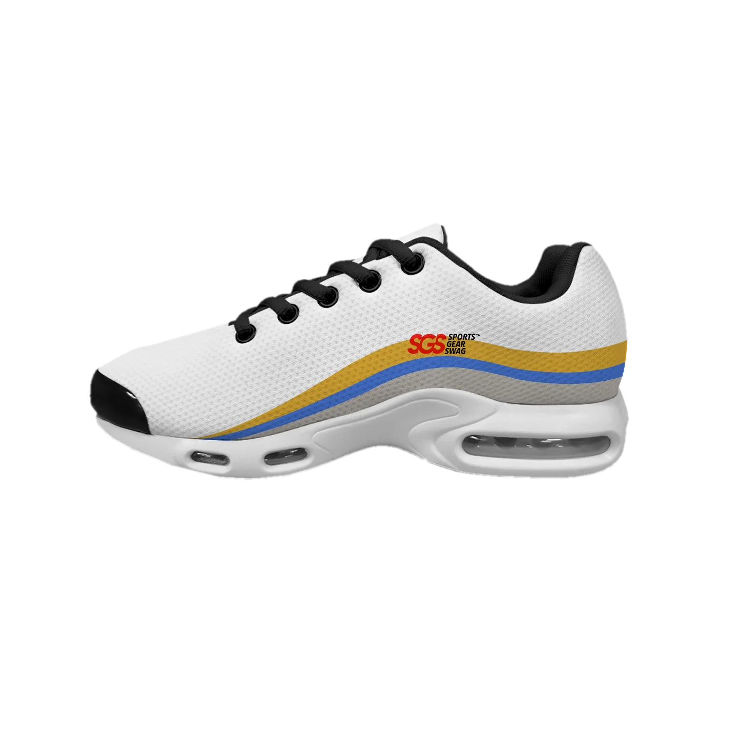 Custom air cushion shoes black streetwear - Air-cushion-shoes