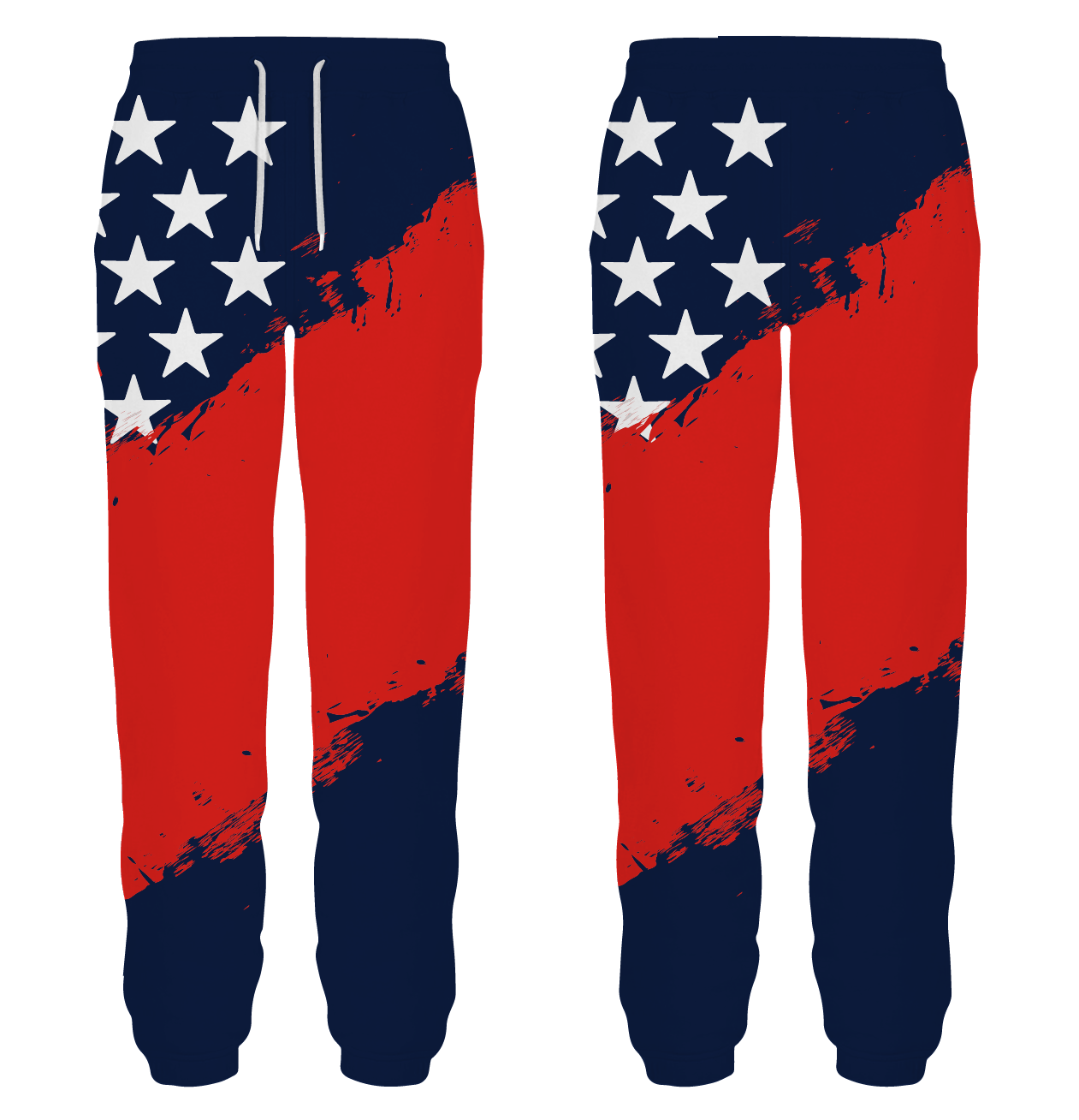 Custom dance joggers adult youth unisex patriotic stripes - Dance-joggers