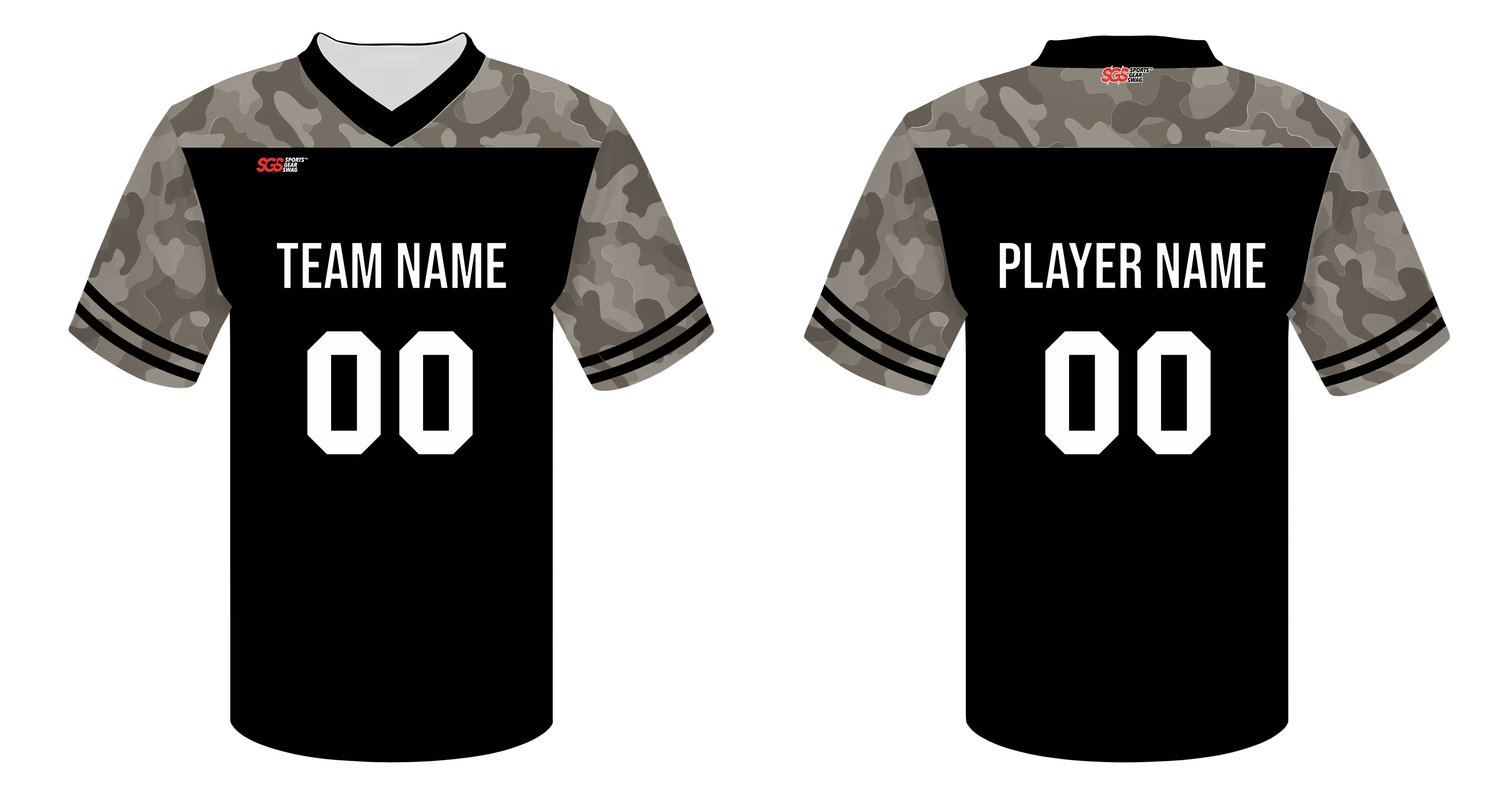 Custom swat camo adult youth unisex football jersey - Jersey