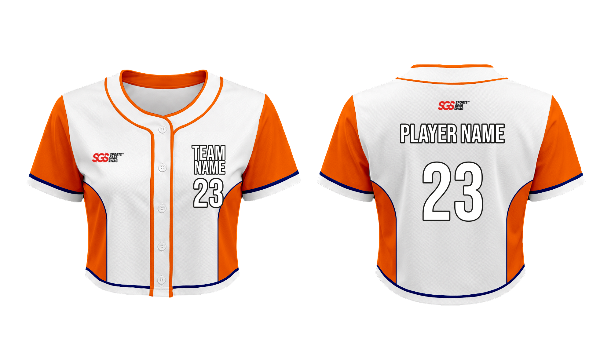 Custom pro cropped adult youth unisex baseball jersey - Cropped-baseball-jerseys