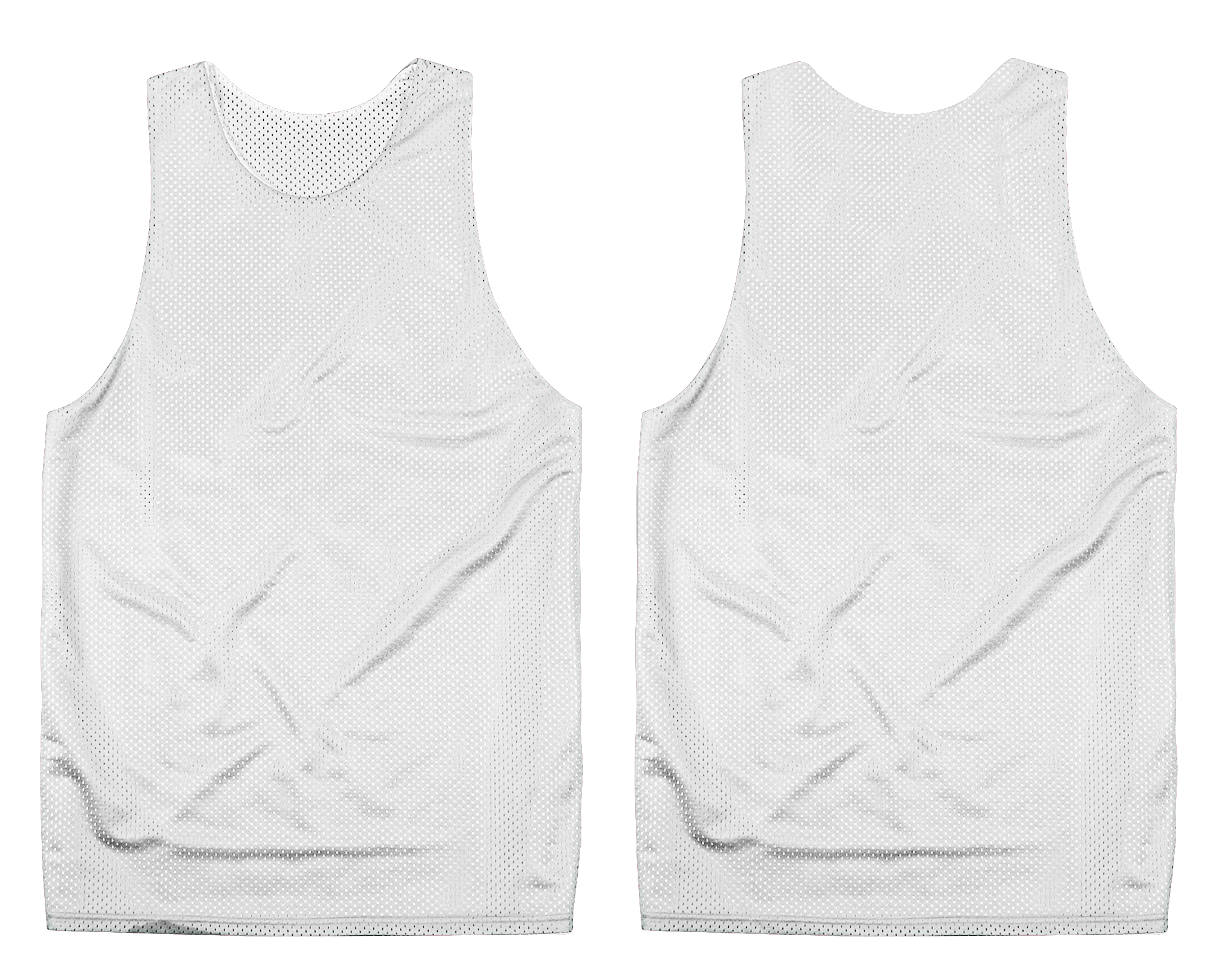 Custom white adult youth unisex pinnies - Pinnies