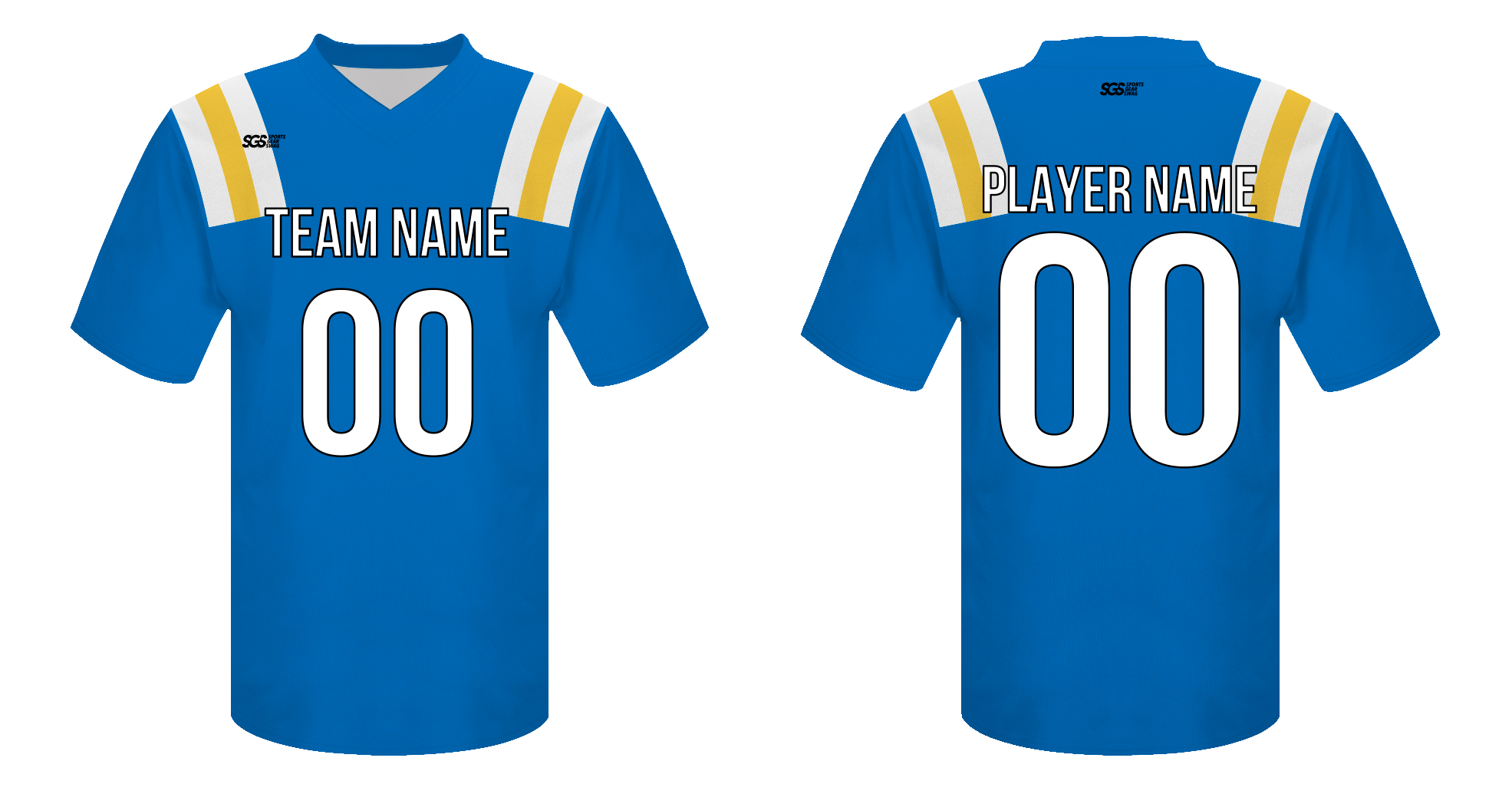 Custom football jersey adult youth unisex azure fusion - Jersey