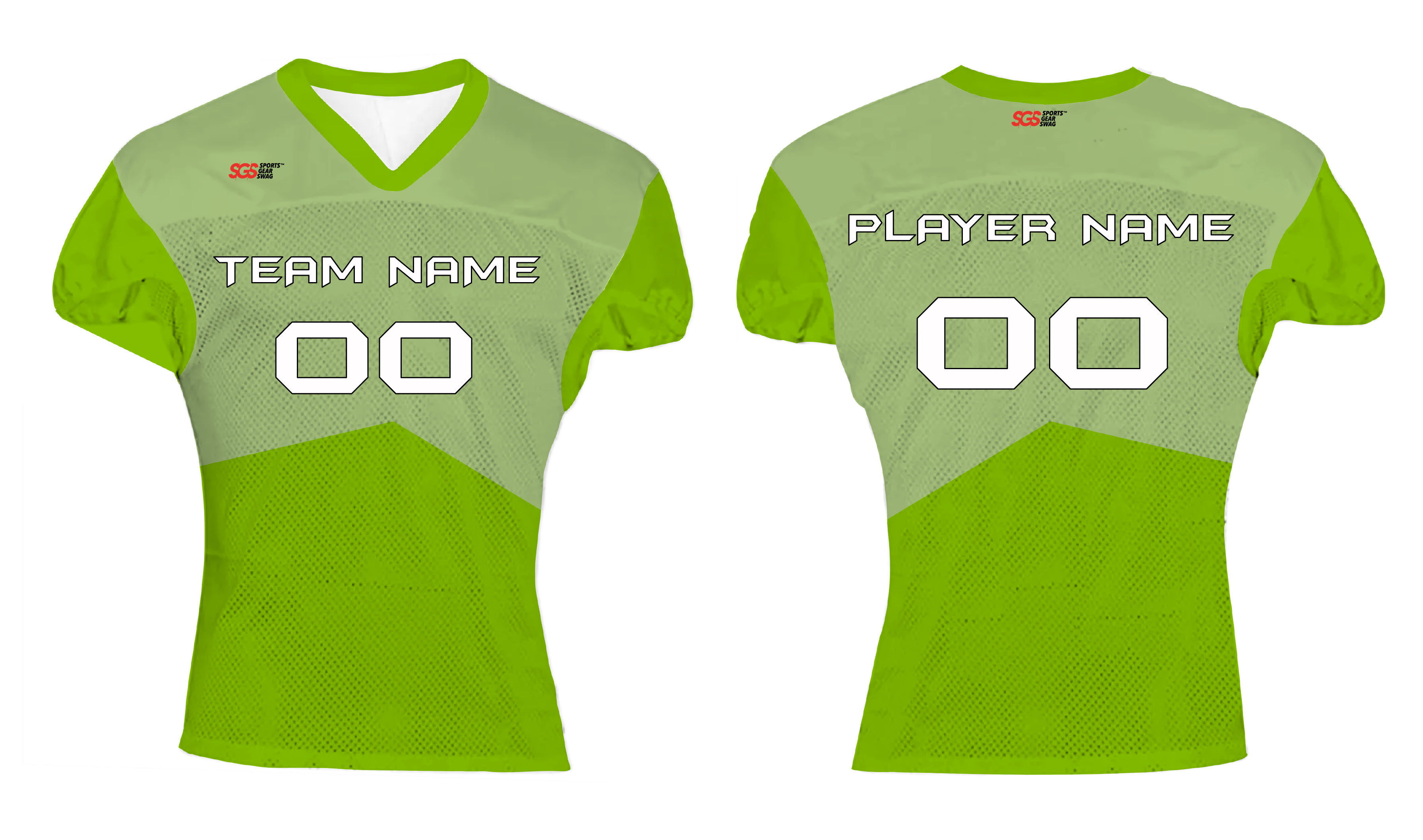Custom perfect solids adult youth unisex football jersey - Jersey