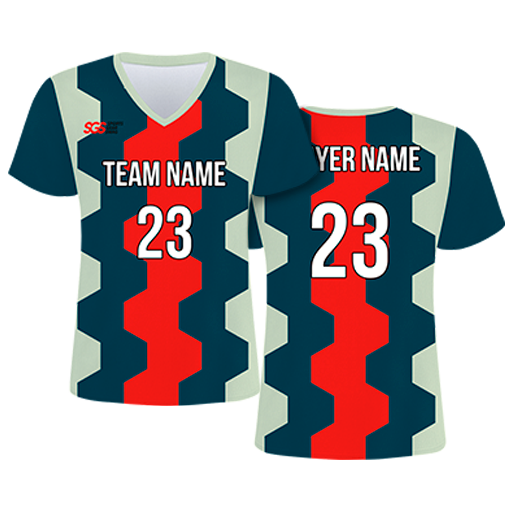 Custom zig zag vertical shapes adult youth soccer jersey - Jersey