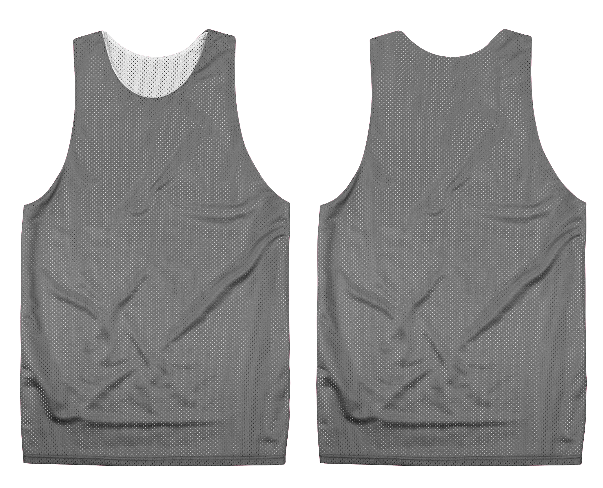 Custom gray adult youth unisex pinnies - Pinnies