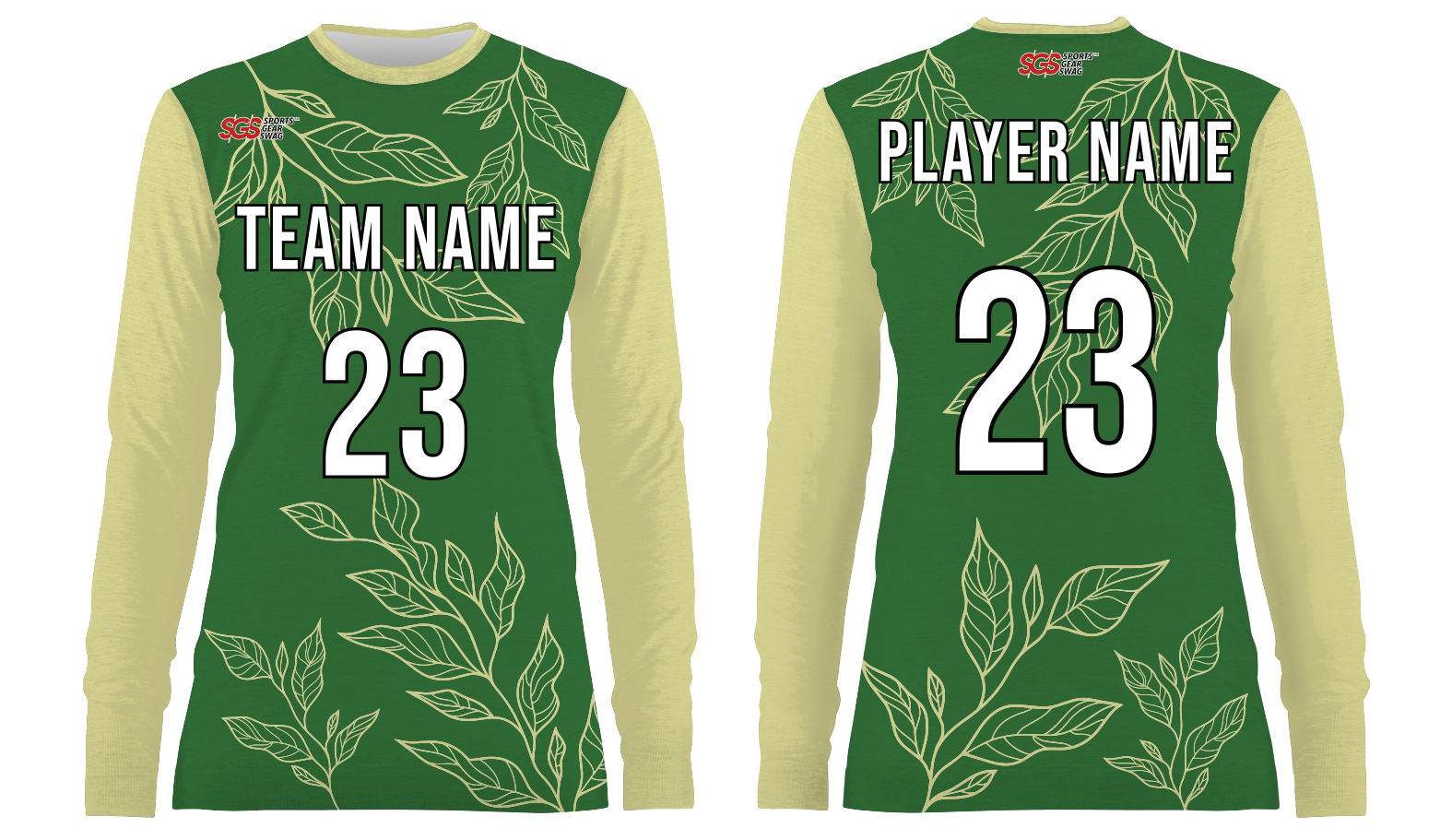 Custom tree leaves design adult youth unisex soccer jerseys - Jersey