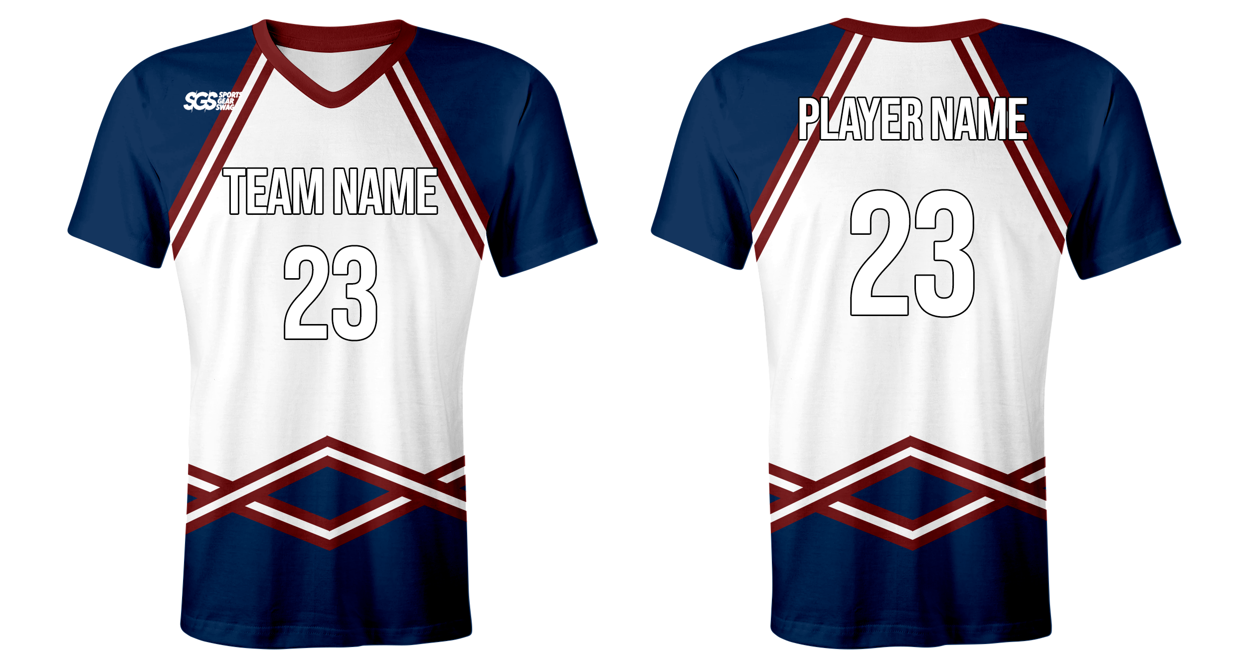 Custom parallel lines youth unisex cheerleading short sleeve tight fit jersey - Jersey