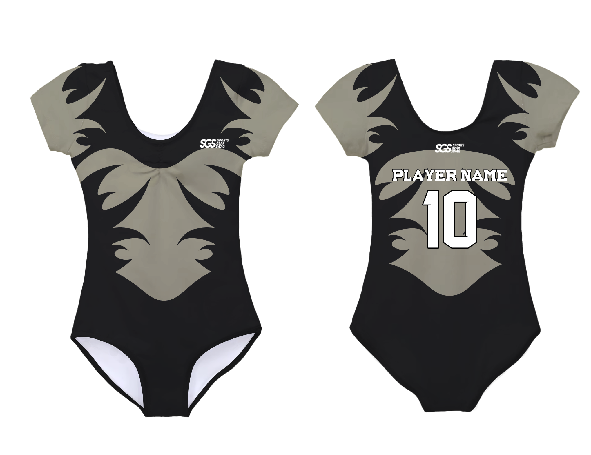 Custom short sleeve  gymnastic uniform adult youth heroic flair - Gymnastics-uniforms