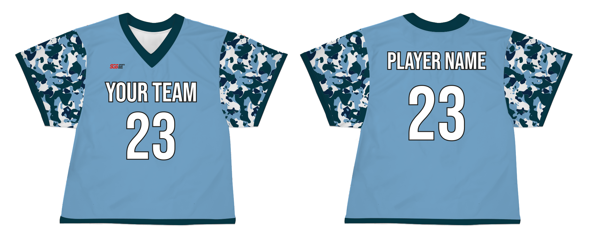 Custom arms camo adult youth unisex lacrosse jerseys - reversible uniform - Jersey