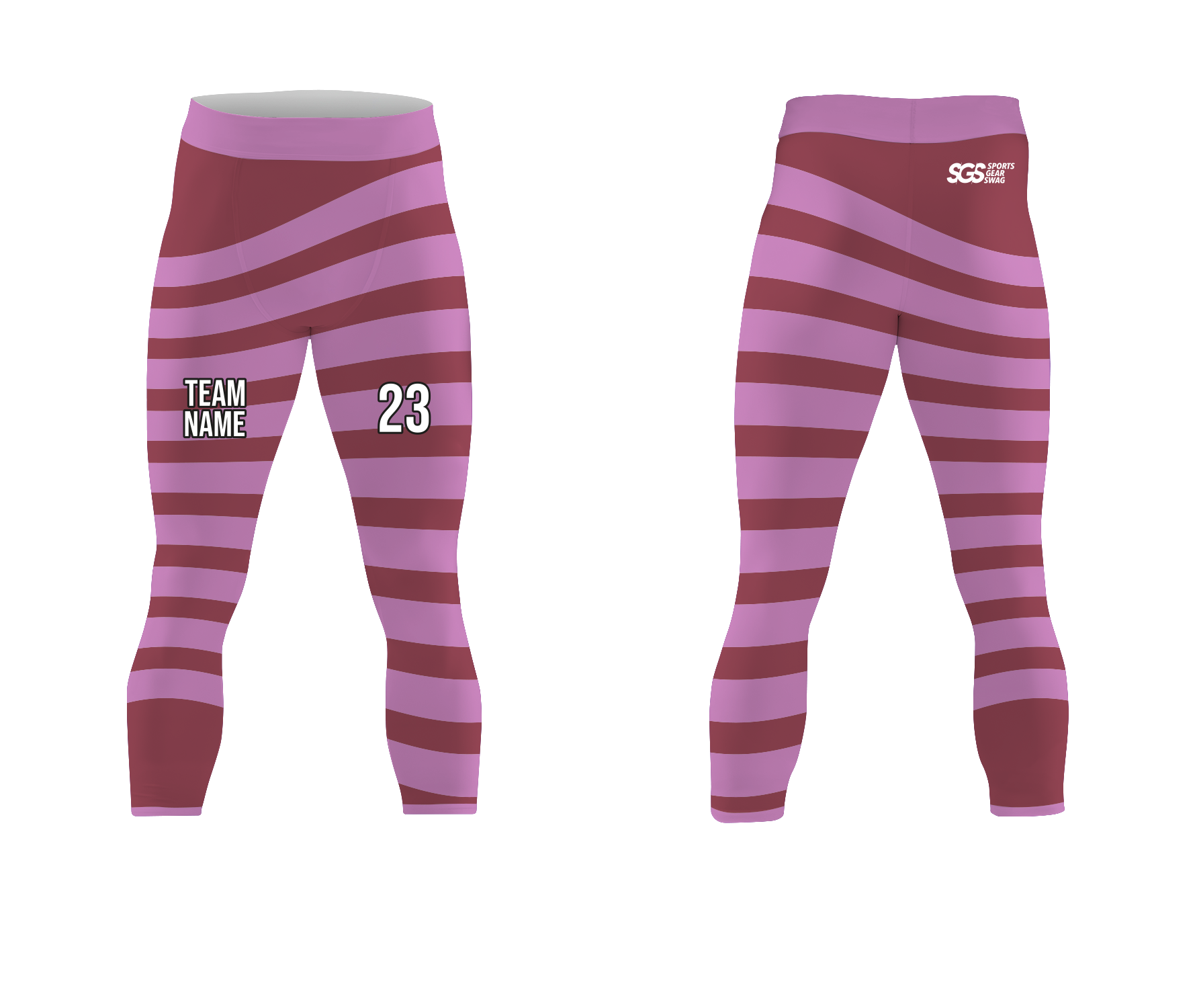 Custom eye catching  adult youth unisex mid calf compression tights - Compression-tights