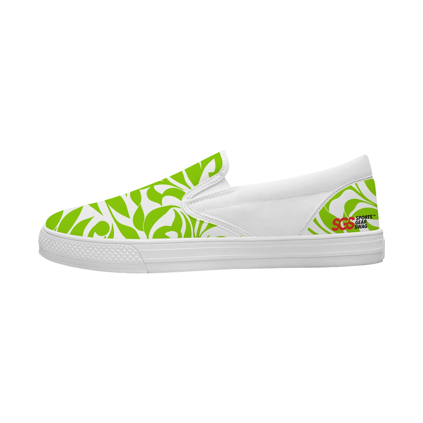 Custom slip on shoes white foliage - Slip-on-shoes