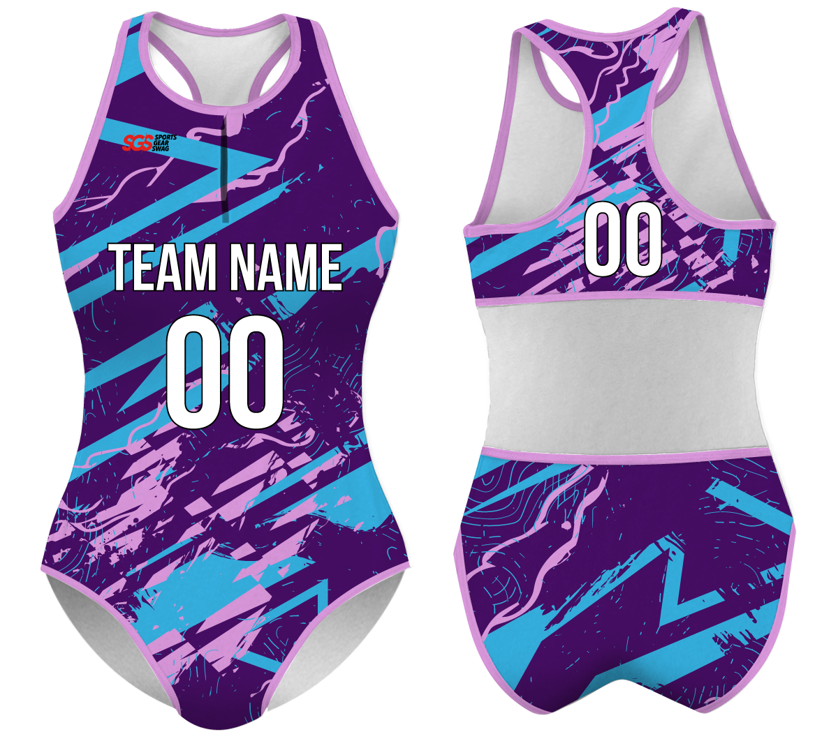 Custom water women speed suit violet veil - Women-water-speed-suits