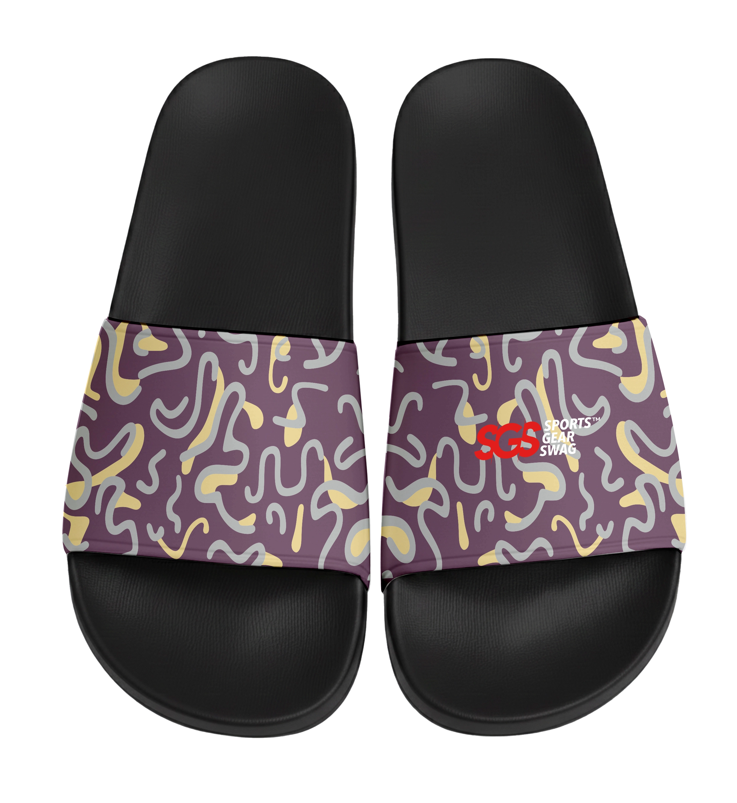 Custom slides black unisex kinetic - Slides