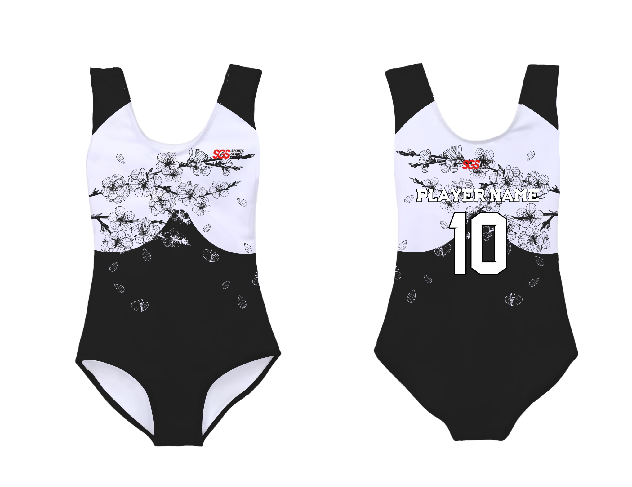 Custom sleeveless gymnastic uniform adult youth sakura charm - Gymnastics-uniforms