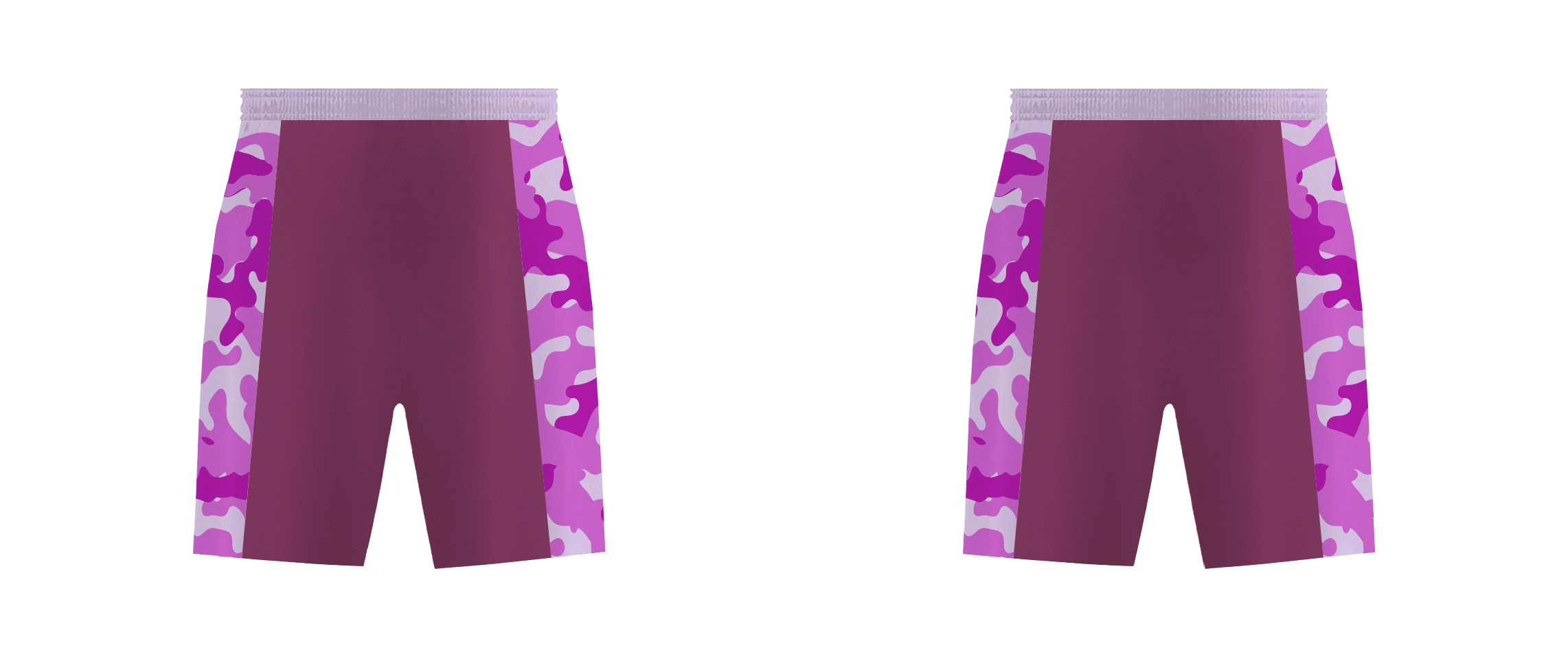 Custom curved side camo adult youth unisex cheerleading shorts - Cheerleading-shorts