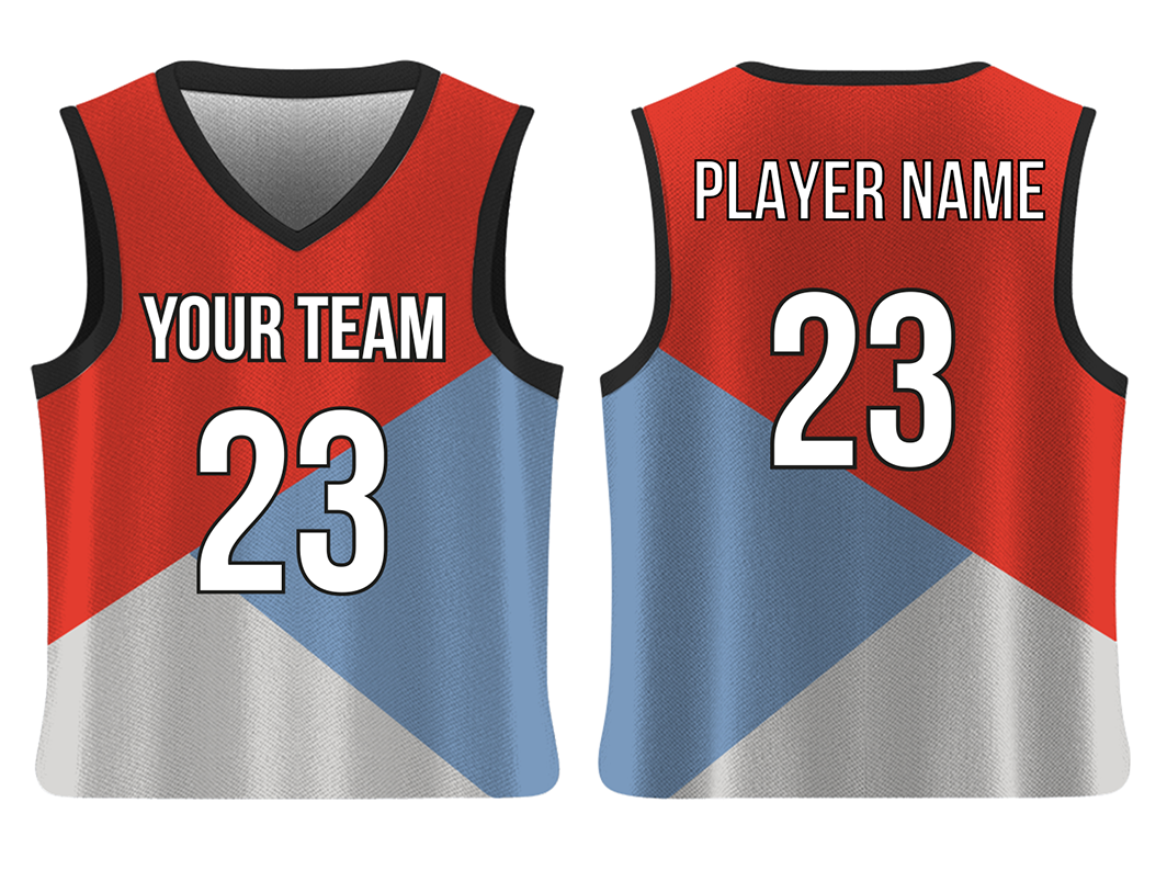 Custom triangle solids adult youth unisex basketball jersey - reversible uniform - Jersey