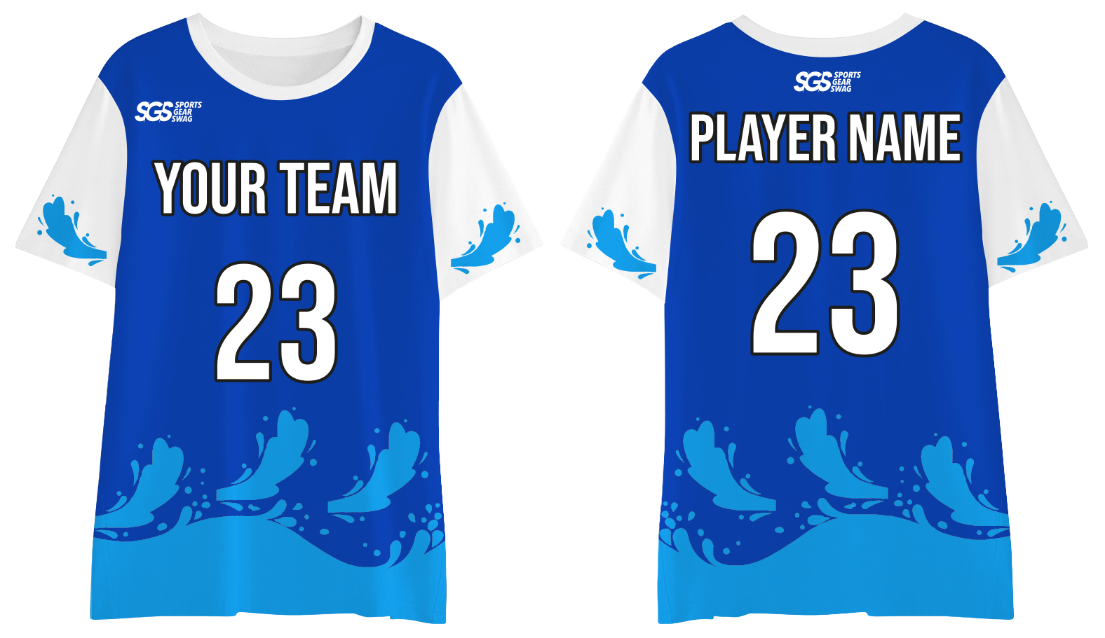 Custom moisture-wicking aqua adult youth unisex shirt - Jersey