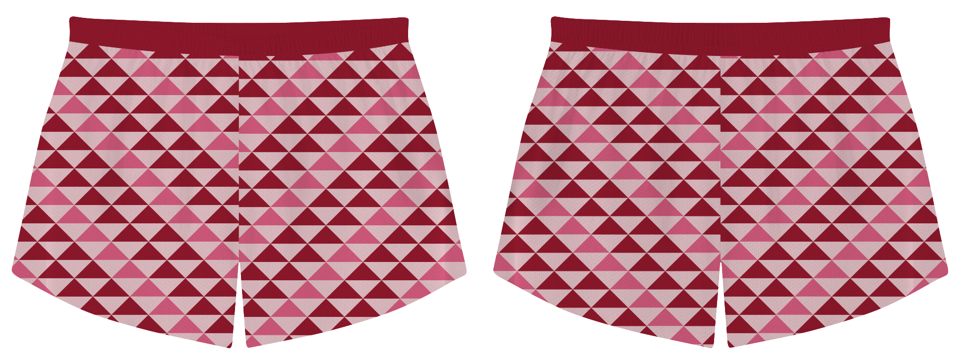 Custom geometric shapes adult youth volleyball shorts - Short