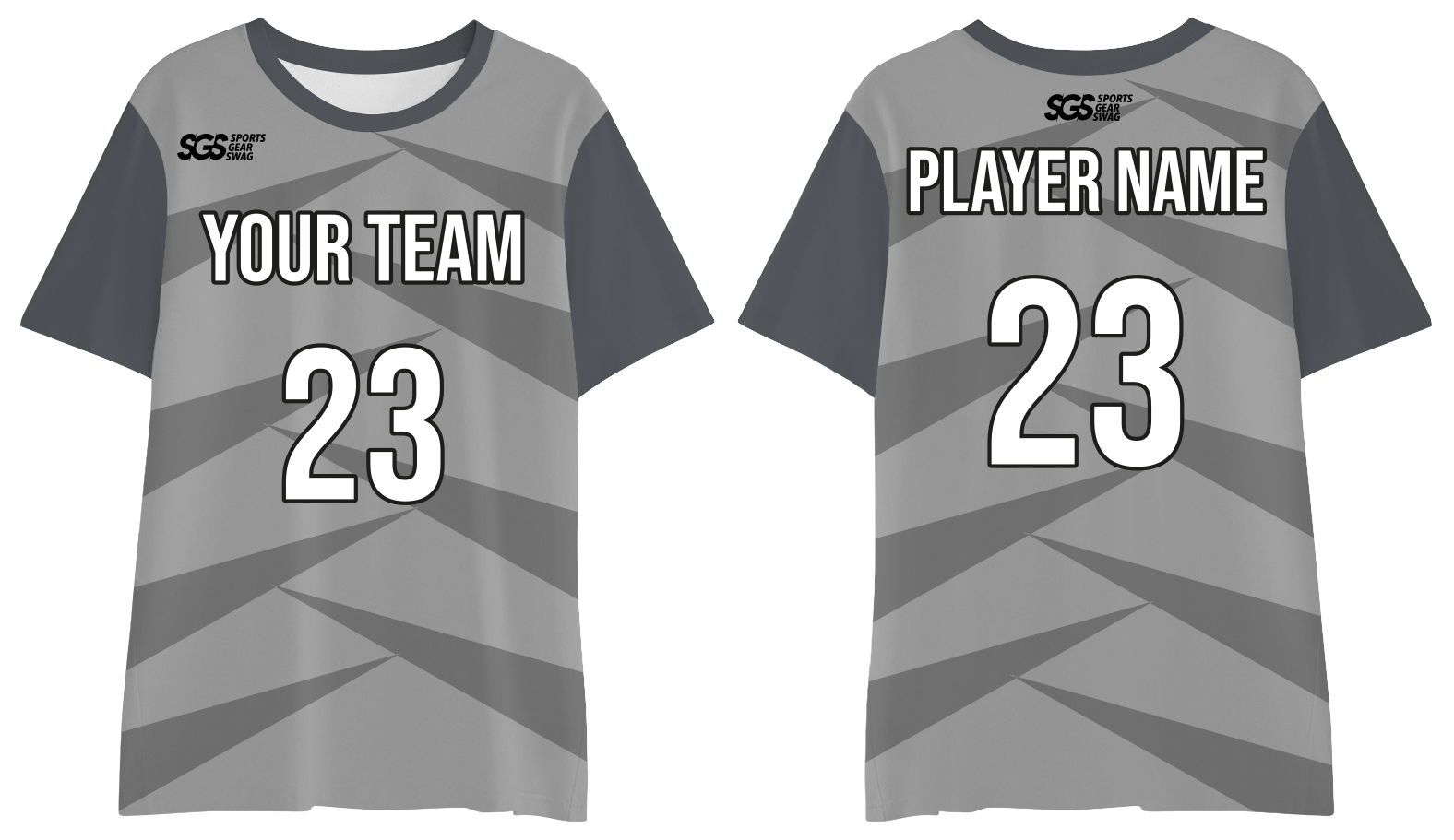 Custom moisture wicking  gray fangs adult youth unisex shirt - Jersey