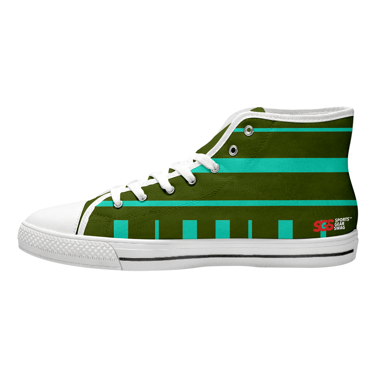 Custom high top canvas shoes white energy surge - High-top-shoes