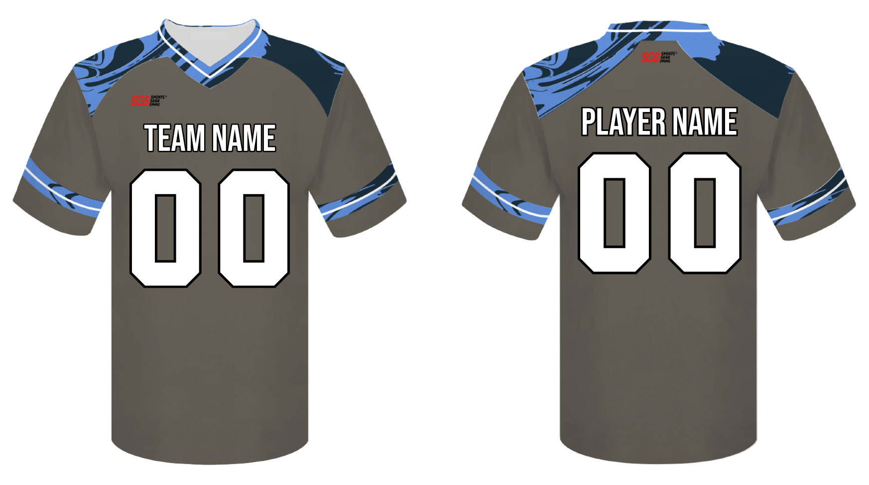 Custom semi stripes abstract adult youth unisex football jersey - Jersey