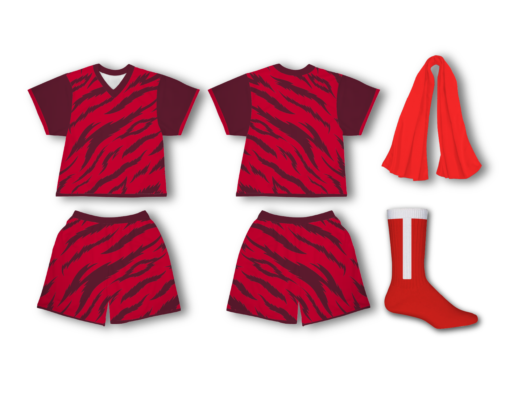 Custom tiger stripes adult youth unisex lacrosse jerseys - reversible uniform - Jersey