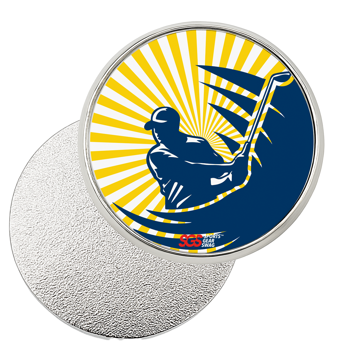 Custom golf ball marker set sunburst - Golf-ball-marker-sets