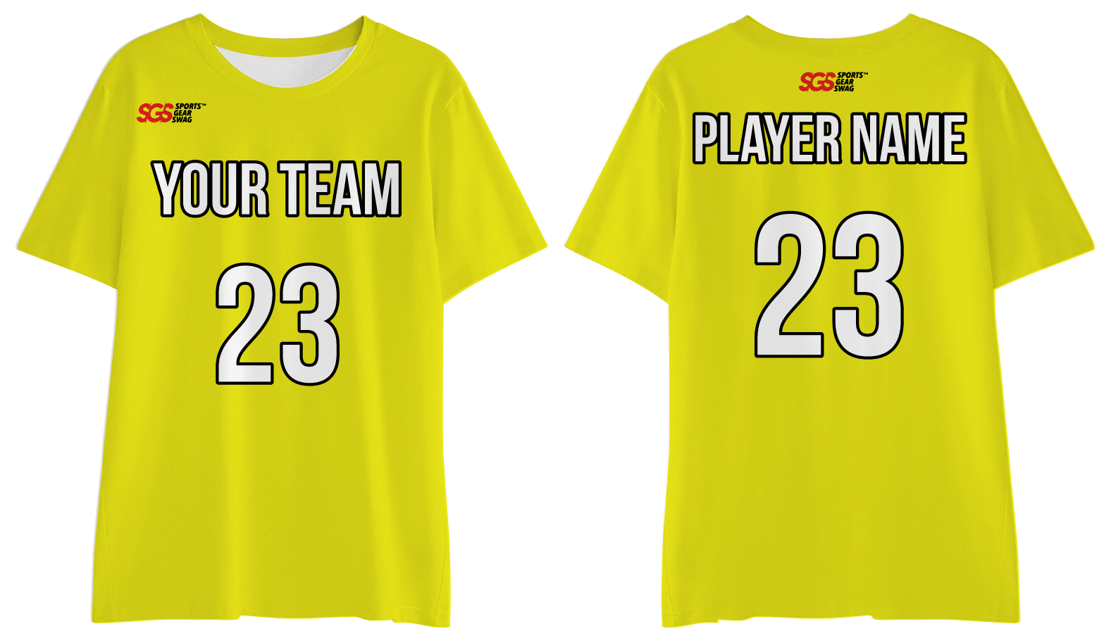 Custom yellow adult youth unisex short-sleeve comfort t shirt - Shirt