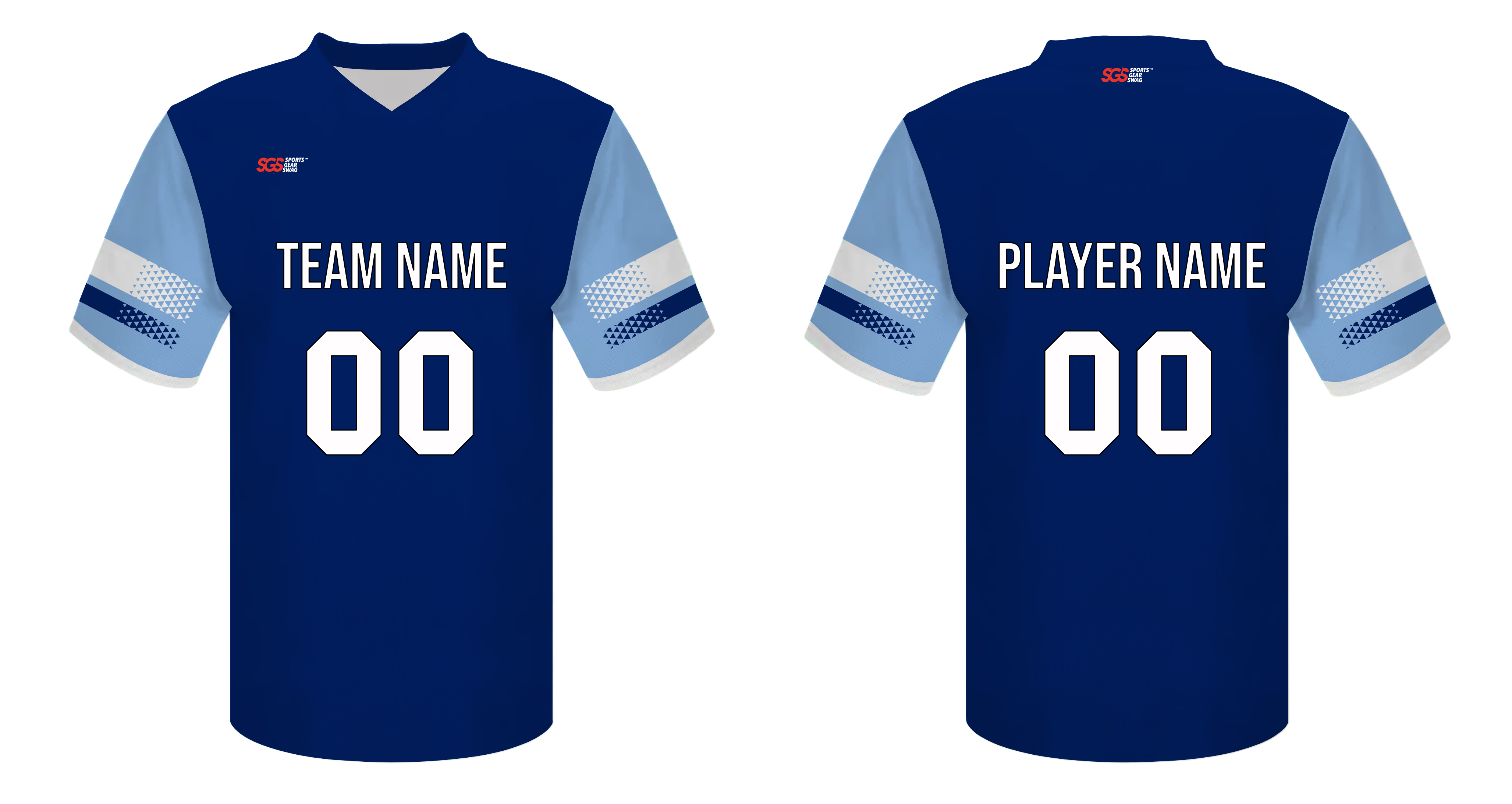 Custom football jersey adult youth unisex deep blue - Jersey