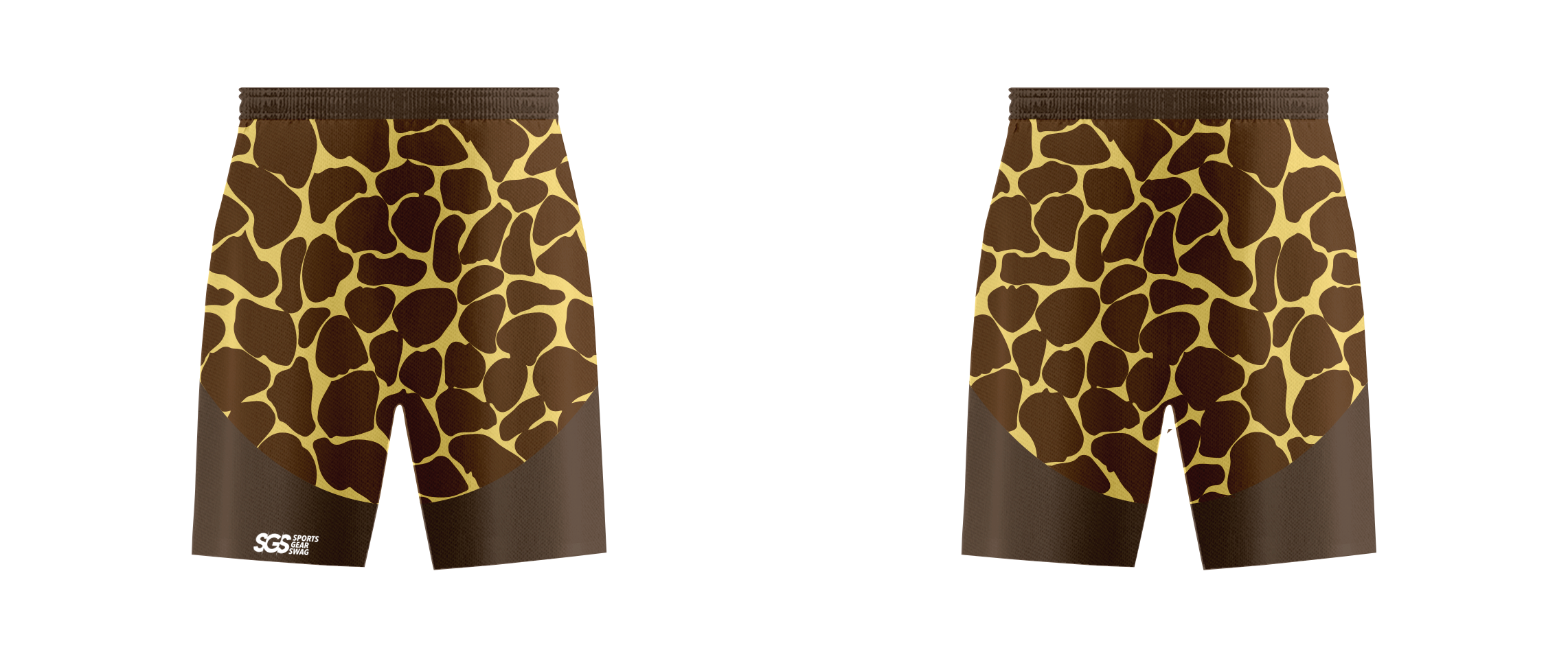 Custom giraffe design adult youth unisex cheerleading shorts - Cheerleading-shorts